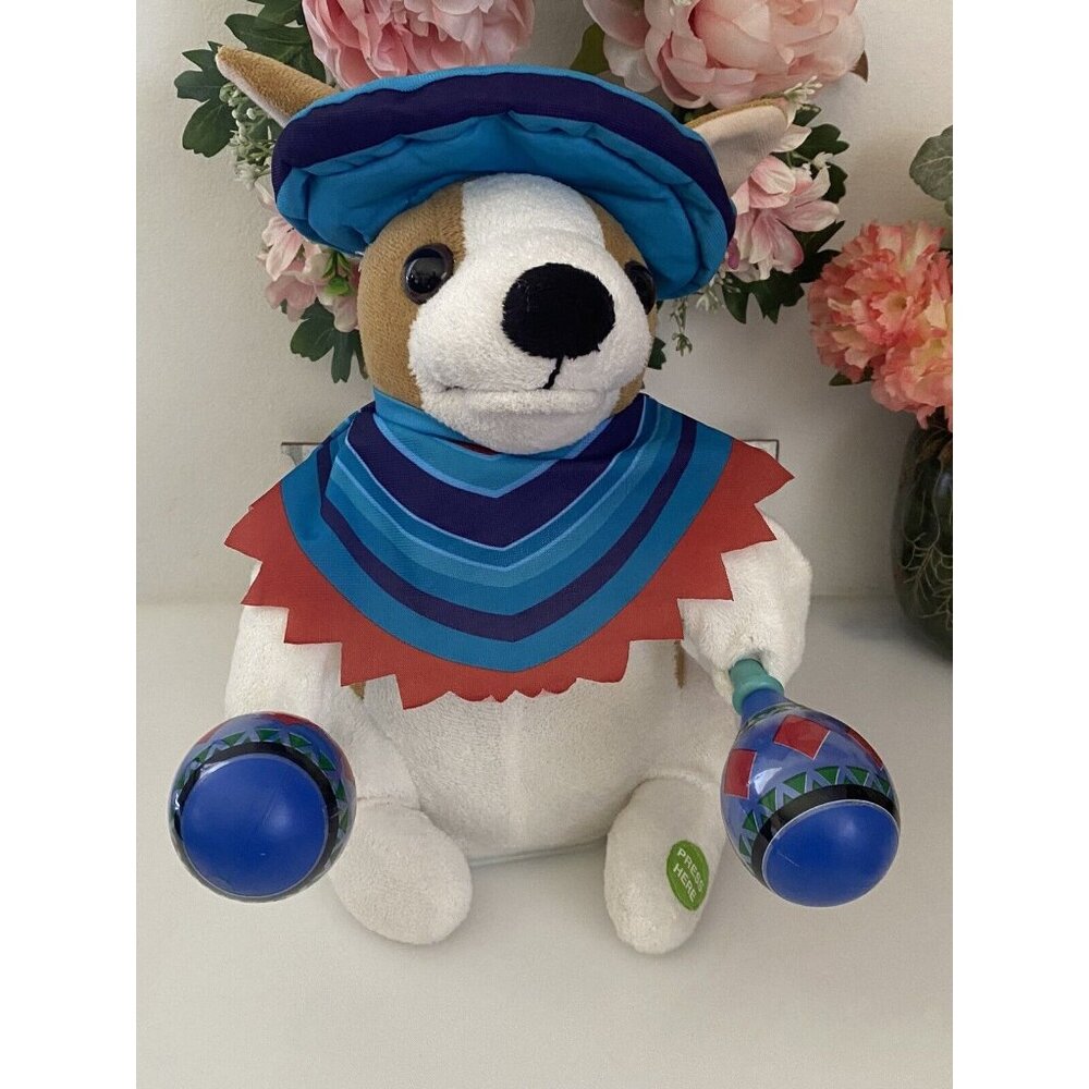 Animated Musical Mariachi Chihuahua Plush Puppy Dog Plays Macarena Works Tested‎